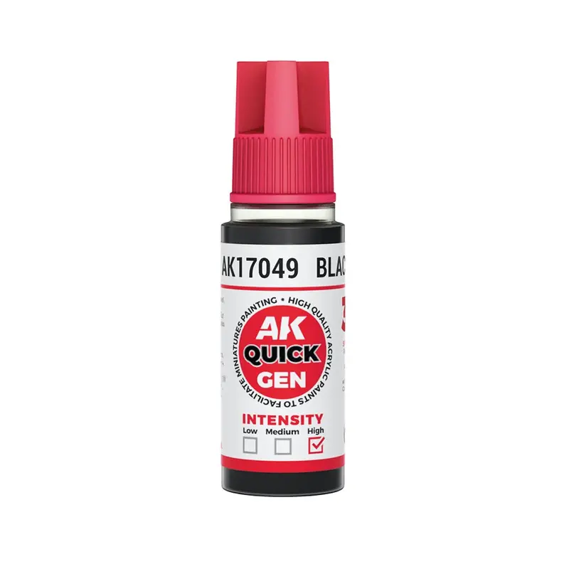 Ak Interactive 17049 Quick Gen Black 18Ml Acrylic Paint 1