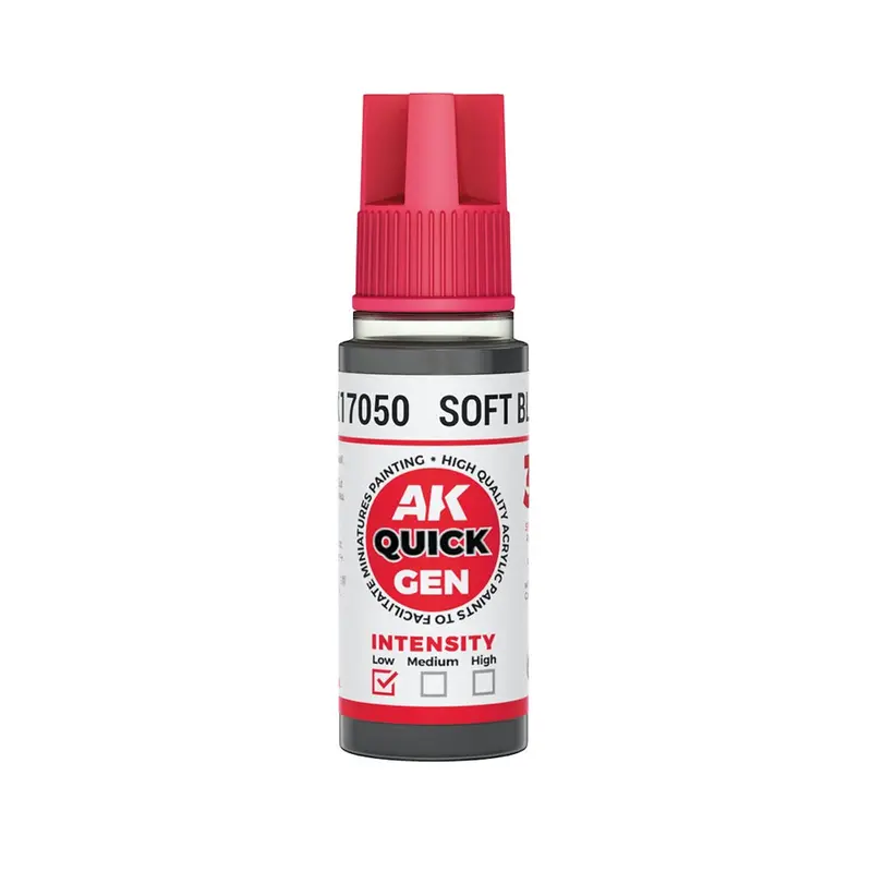 Ak Interactive 17050 Quick Gen Soft Black 18Ml Acrylic Paint 1