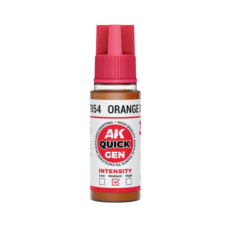 Ak Interactive 17054 Quick Gen Orange Brown 18Ml Acrylic Paint 1