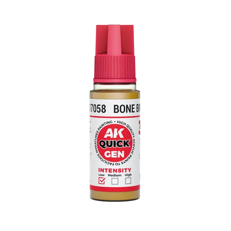 Ak Interactive 17058 Quick Gen Bone Brown 18Ml Acrylic Paint 1