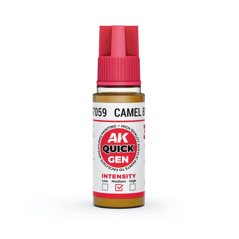 Ak Interactive 17059 Quick Gen Camel Brown 18Ml Acrylic Paint 1