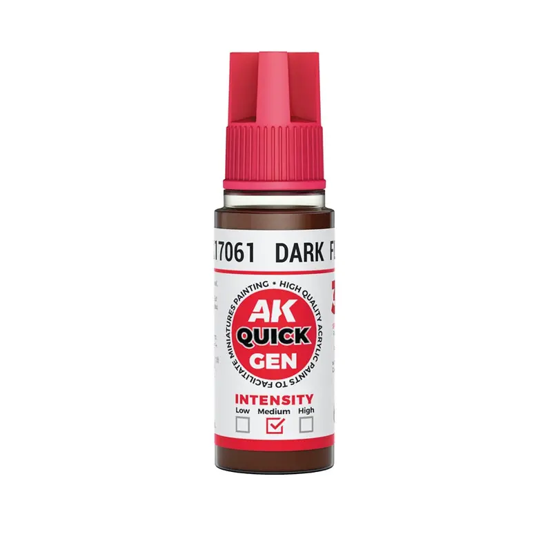 Ak Interactive 17061 Quick Gen Dark Flesh 18Ml Acrylic Paint 1