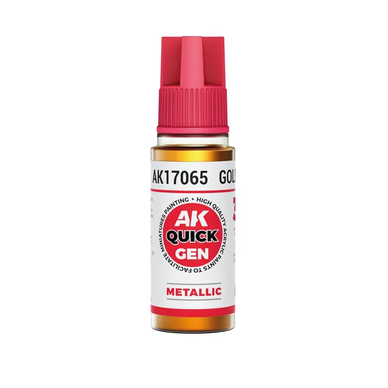 Ak Interactive 17065 Quick Gen Gold 18Ml Acrylic Paint 1