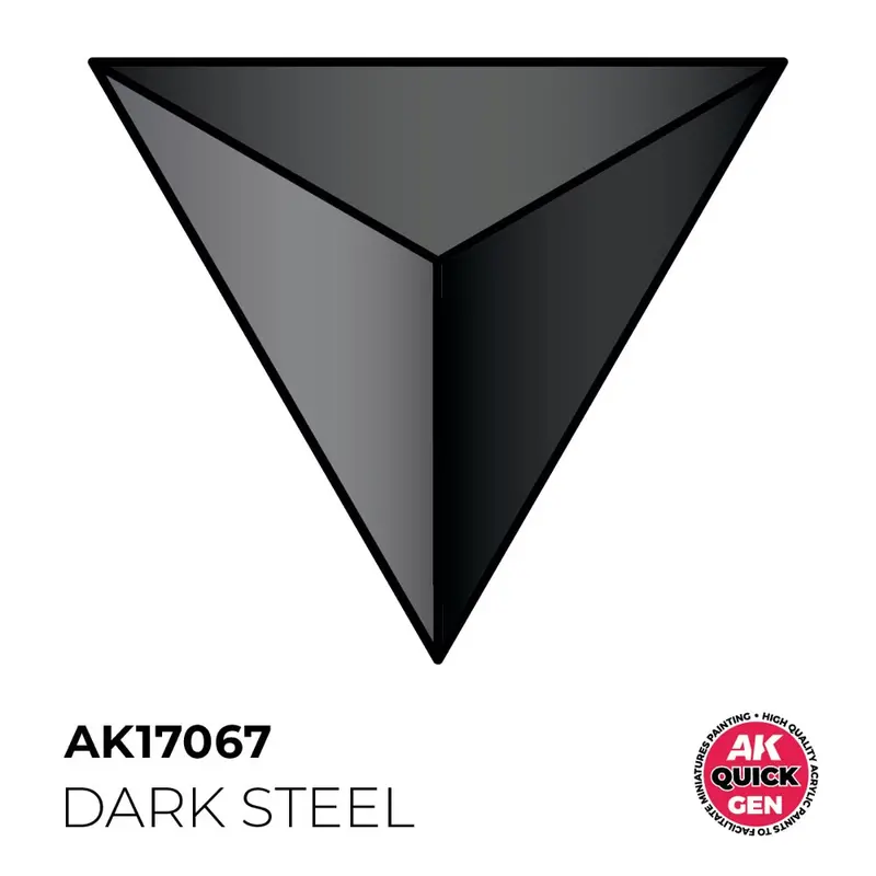 Ak Interactive 17067 Quick Gen Dark Steal 18Ml Acrylic Paint 2