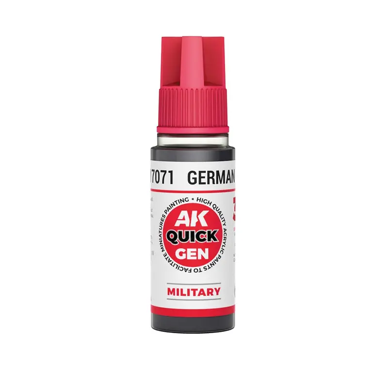 Ak Interactive 17071 Quick Gen German Grey 18Ml Acrylic Paint 1