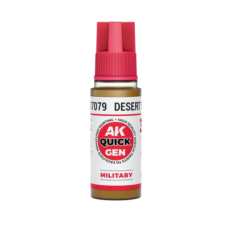 Ak Interactive 17079 Quick Gen Desert Sand 18Ml Acrylic Paint 1
