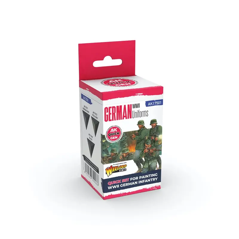 Ak Interactive 17501 Quick Gen German Uniforms Acrylic Paint Set 3 Colours 1
