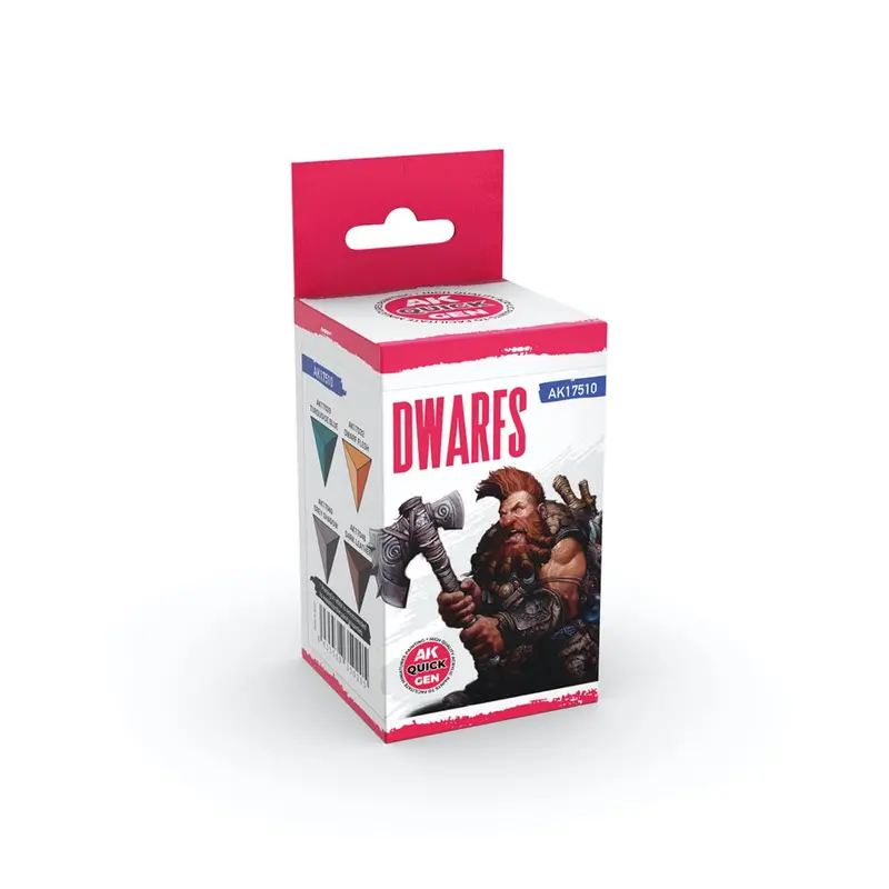 Ak Interactive 17510 Quick Gen Dwarfs Acrylic Paint Set 4 Colours 1