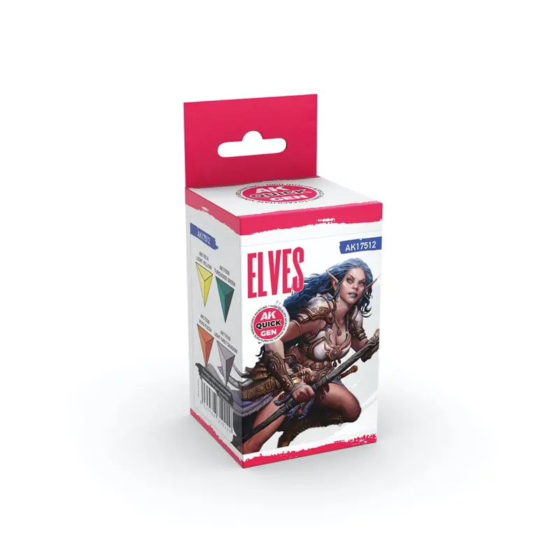 Ak Interactive 17512 Quick Gen Elves Acrylic Paint Set 4 Colours 1