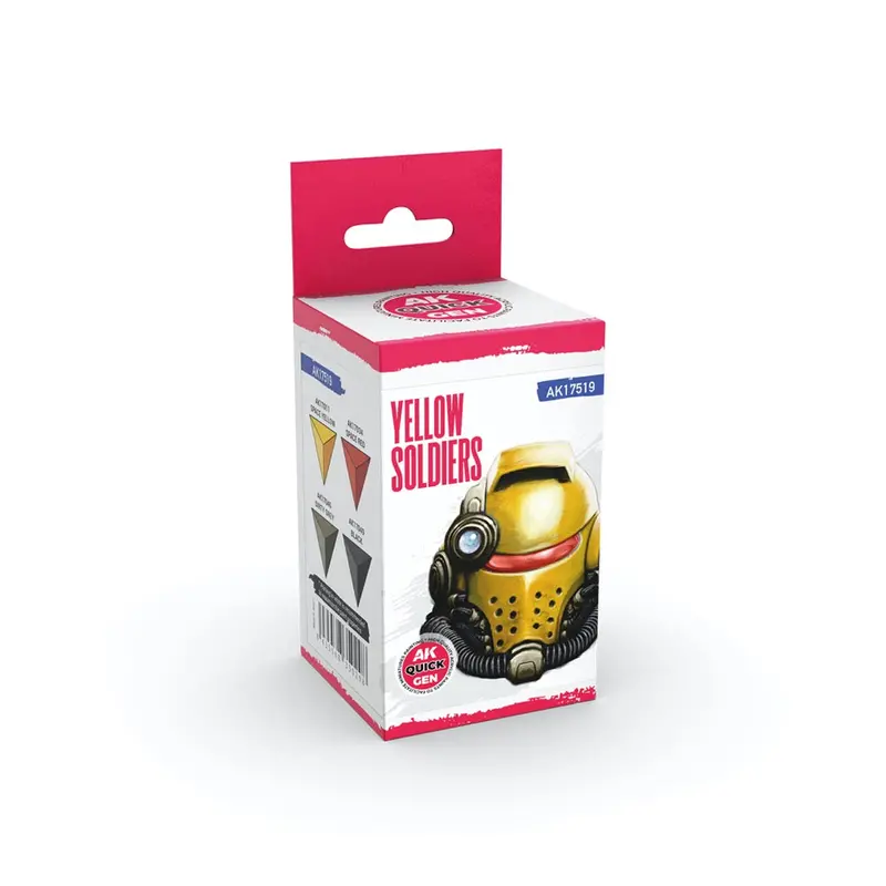 Ak Interactive 17519 Quick Gen Yellow Soldiers Acrylic Paint Set 4 Colours 1