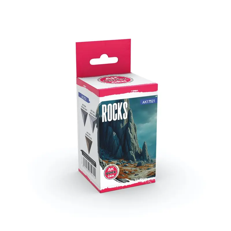 Ak Interactive 17521 Quick Gen Rocks Acrylic Paint Set 3 Colours 1
