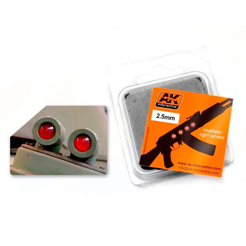 Ak Interactive 210 Red 2.3Mm Light Lenses 1