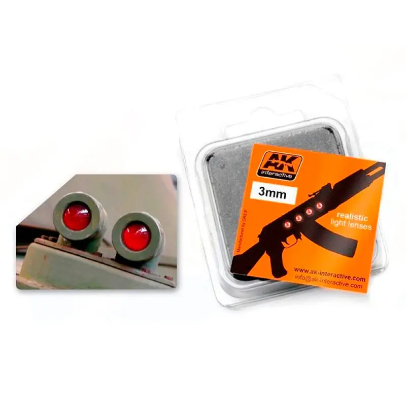 Ak Interactive 213 Red 3Mm Light Lenses 1