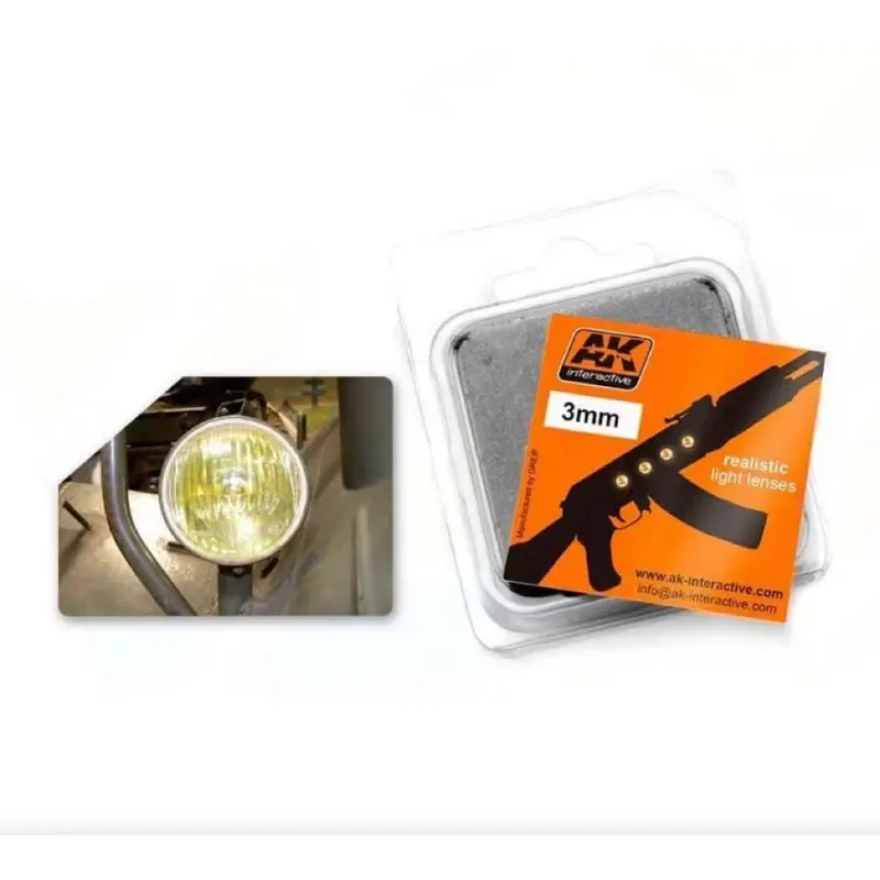 Ak Interactive 214 Amber 3Mm Light Lenses 1