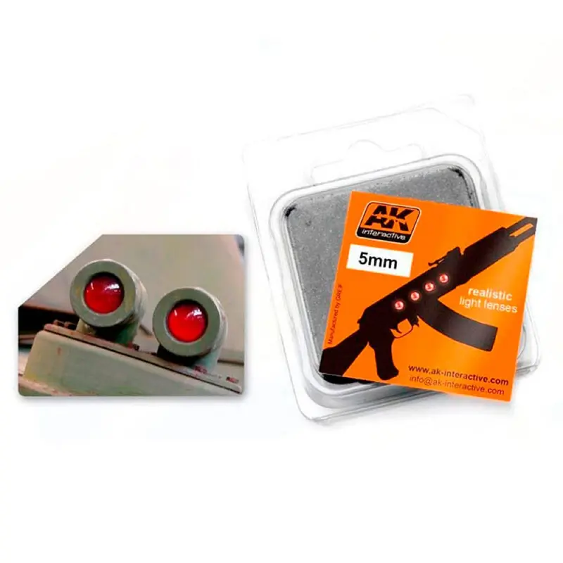 Ak Interactive 219 Red 5Mm Light Lenses 1