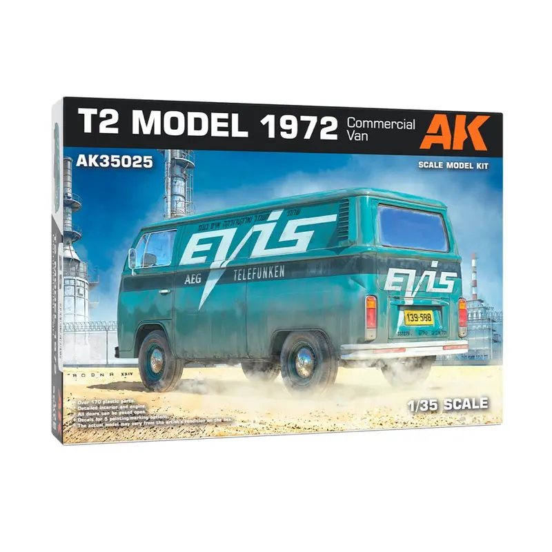 Ak Interactive 35025 1/35 T2 Model 1972 Commercial Van 1
