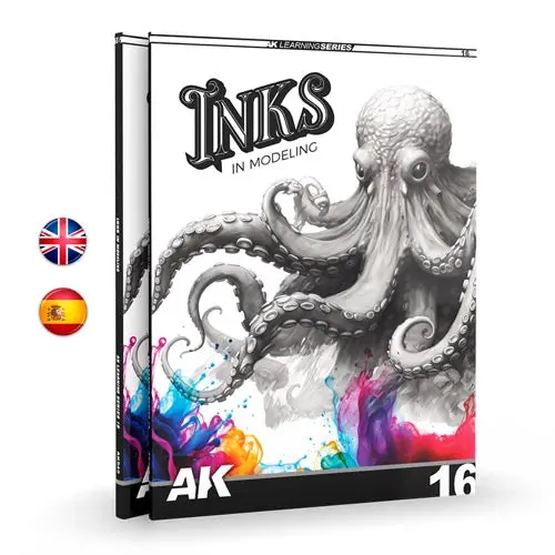 Ak Interactive 540 Book Learning Series No.16 The Inks In Modeling English 1