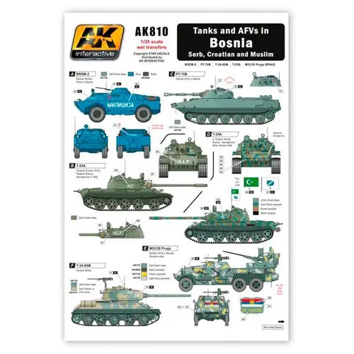 Ak Interactive 810 Tanks And Afvs In Bosnia Wet Transfer 1