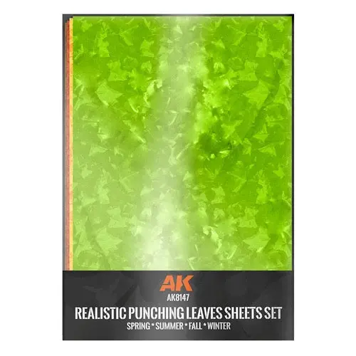 Ak Interactive 8147 Punching Leaves Sheets Set 4 Units Of A4-Size Sheets 1