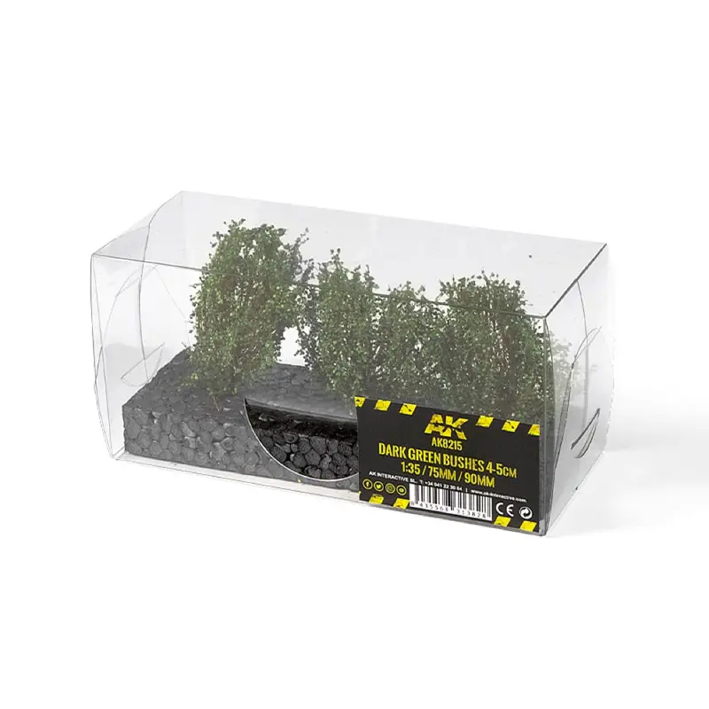 Ak Interactive 8215 Dioramas Dark Green Bushes 4-6Cm -135 / 75 Mm / 90 Mm 1