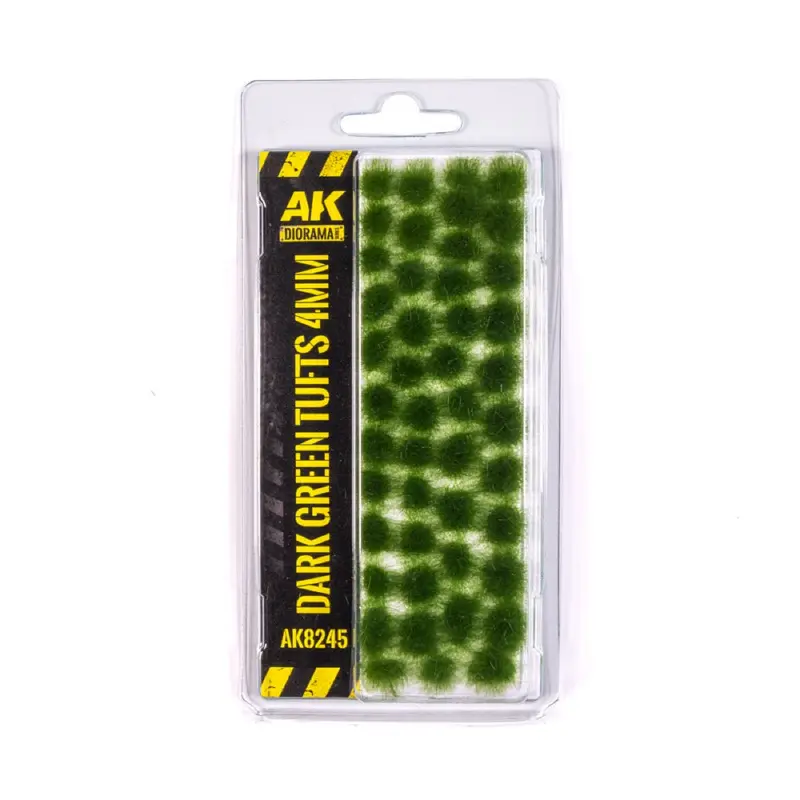 Ak Interactive 8245 Dark Green Tufts 4Mm 1