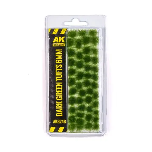 Ak Interactive 8246 Dark Green Tufts 6Mm 1