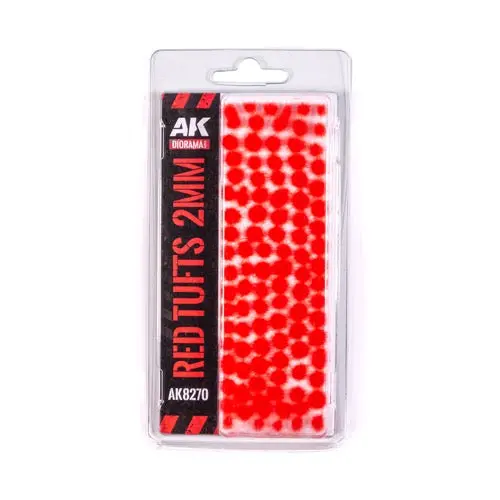Ak Interactive 8270 Red Fantasy Tufts 2Mm 1