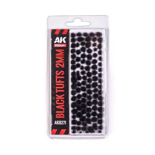 Ak Interactive 8271 Black Fantasy Tufts 2Mm 1