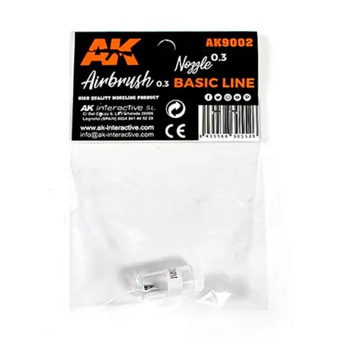 Ak Interactive 9002 0.3 Nozzle Airbrush Basic Line 0.3 1