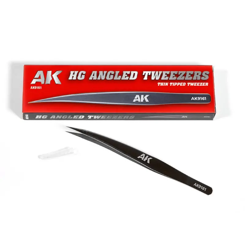 Ak Interactive 9161 Hg Angled Tweezers 01 Thin Tipped 1