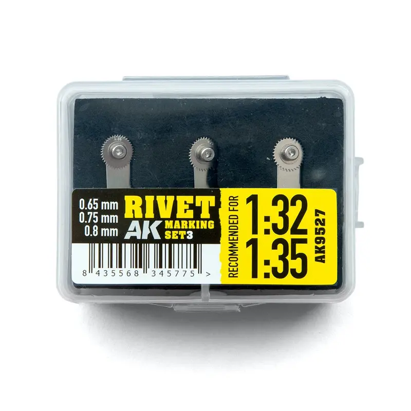 Ak Interactive 9527 Rivet Marking Set 3 1/35 / 1/32 1