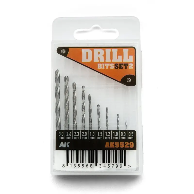 Ak Interactive 9529 Drill Bits Set 2 3.0 0.5Mm 1
