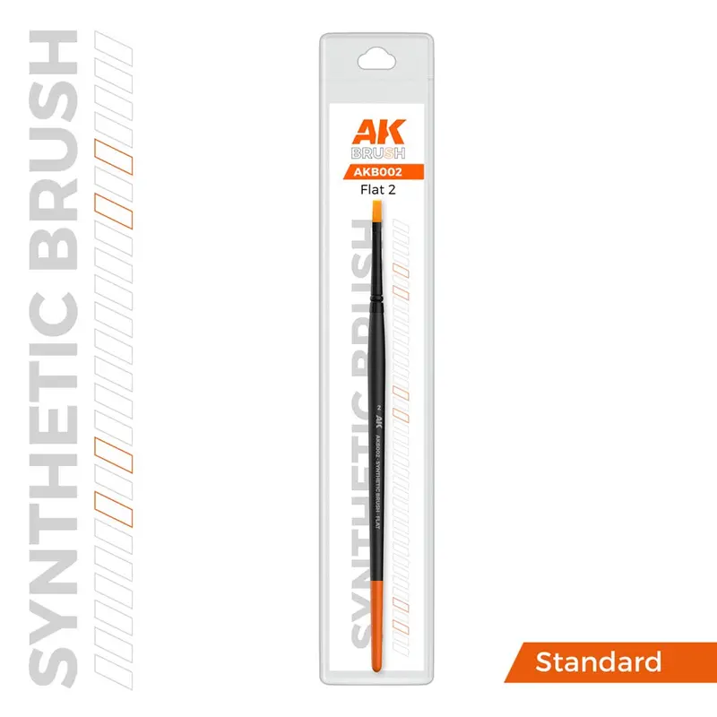 Ak Interactive Akb002 Flat 2 Synthetic Paint Brush 1