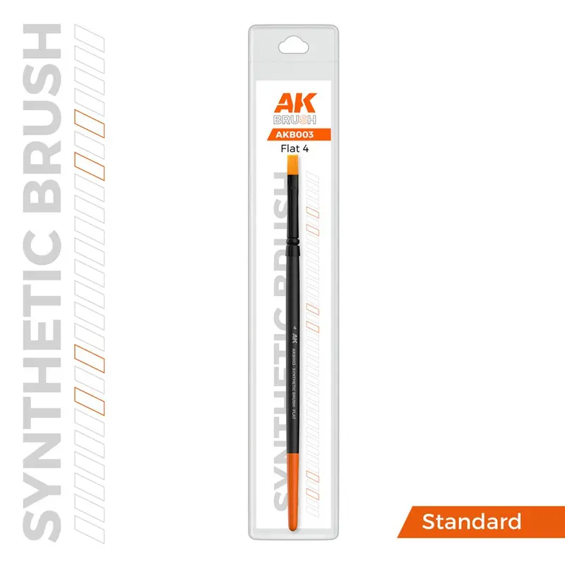 Ak Interactive Akb003 Flat 4 Synthetic Paint Brush 1