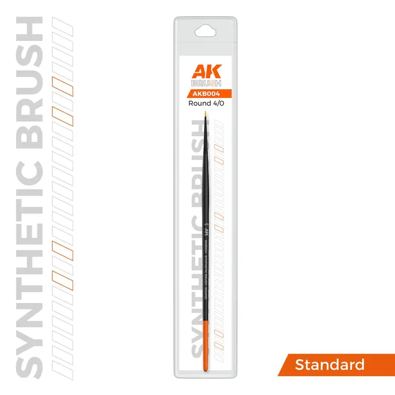 Ak Interactive Akb004 Round 4/0 Synthetic Paint Brush 1