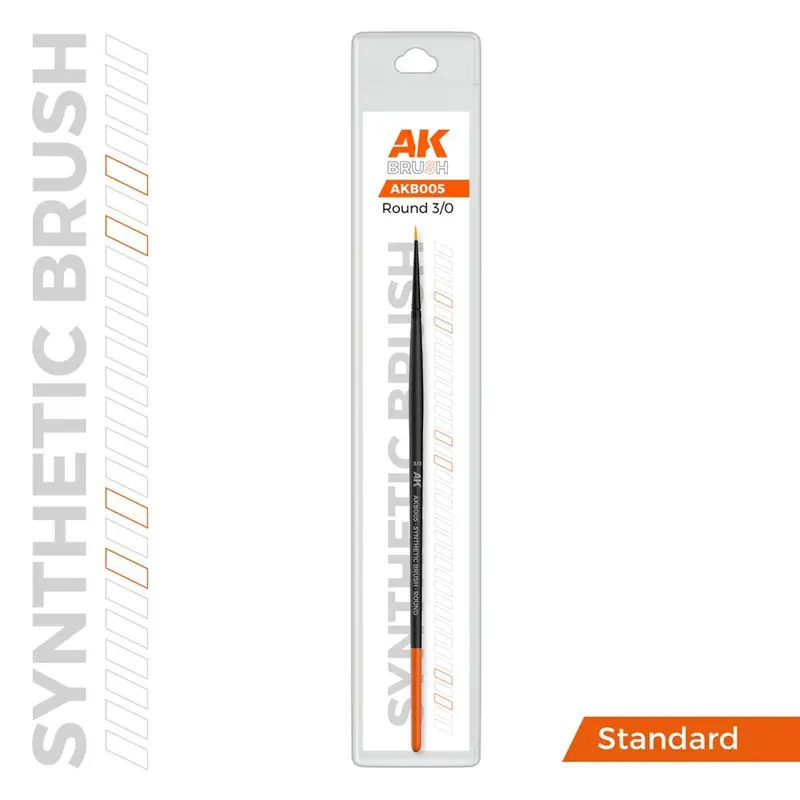 Ak Interactive Akb005 Round 3/0 Synthetic Paint Brush 1