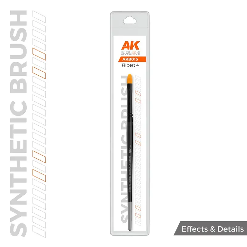 Ak Interactive Akb015 Filbert 4 Synthetic Paint Brush 1