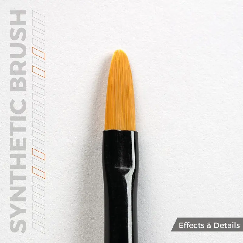 Ak Interactive Akb015 Filbert 4 Synthetic Paint Brush 2