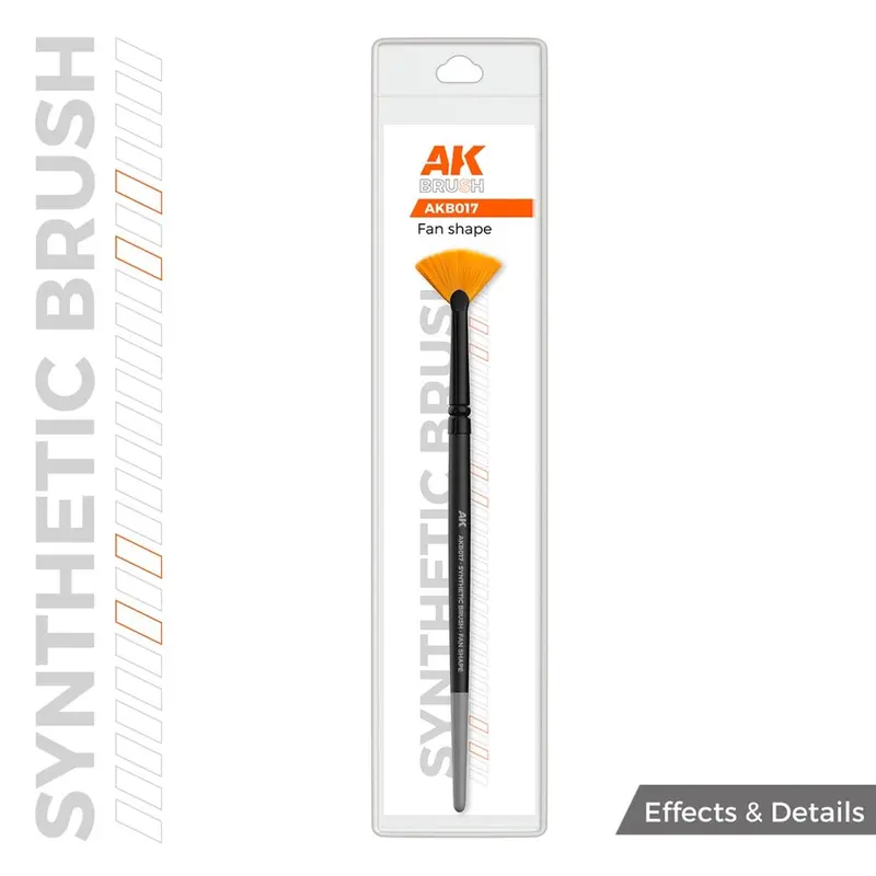 Ak Interactive Akb017 Fan Shape Synthetic Paint Brush 1