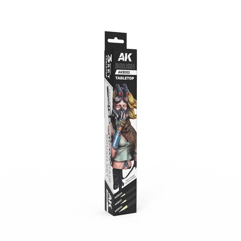 Ak Interactive Akb102 Tabletop Brush Set (3Pce) 1