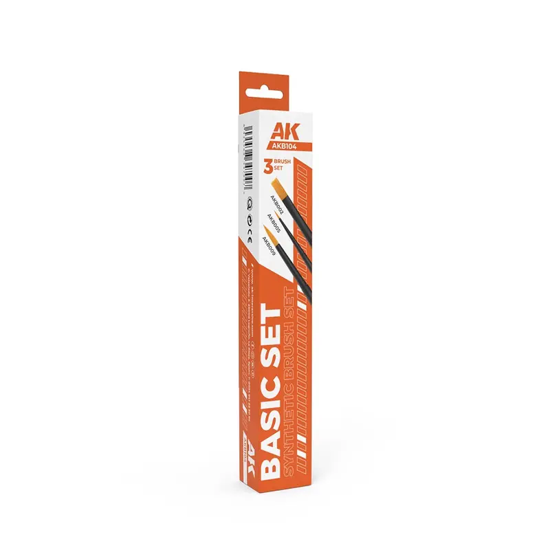 Ak Interactive Akb104 Basic Brush Set (3Pce) 1