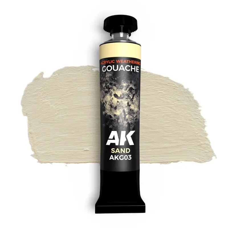 Ak Interactive Akg03 Acrylic Weathering Gouache Sand Paint 20Ml 1