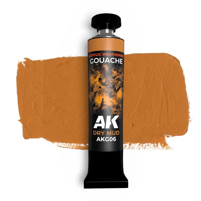 Ak Interactive Akg06 Acrylic Weathering Gouache Dry Mud Paint 20Ml 1