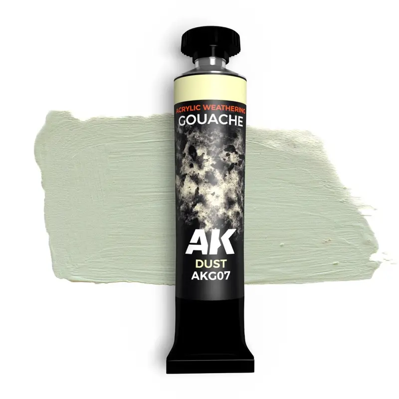 Ak Interactive Akg07 Acrylic Weathering Gouache Dust Paint 20Ml 1