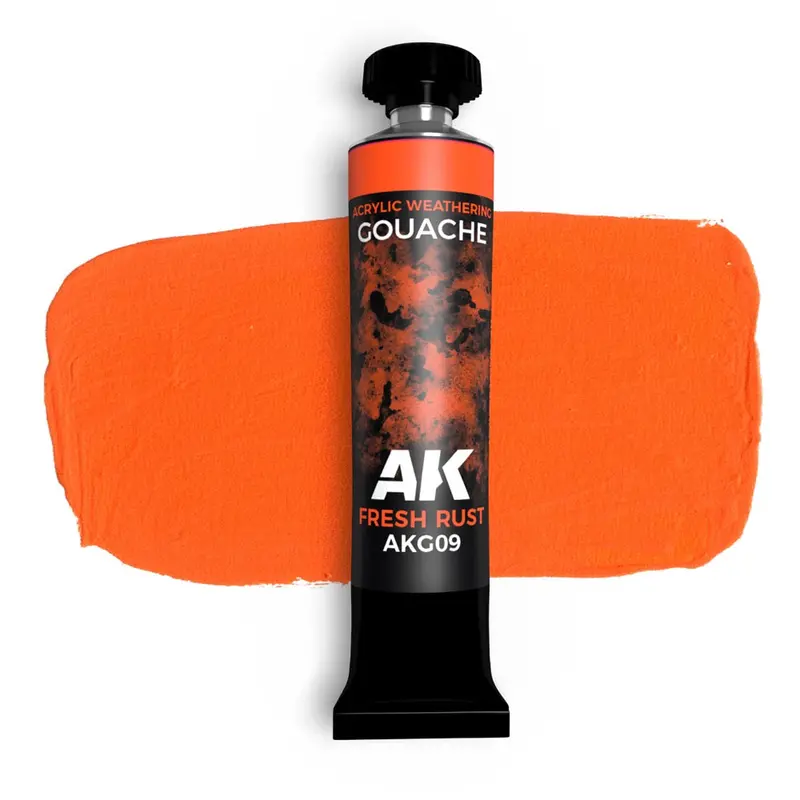 Ak Interactive Akg09 Acrylic Weathering Gouache Fresh Rust Paint 20Ml 1
