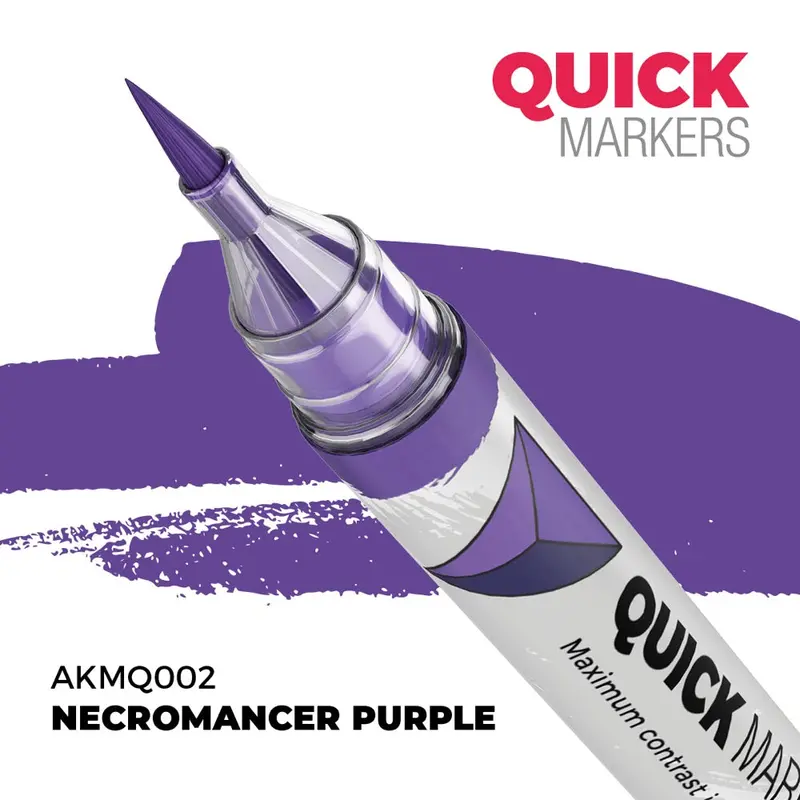Ak Interactive Mq002 Quick Marker Necromancer Purple 2