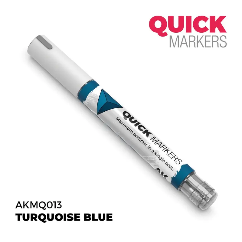 Ak Interactive Mq013 Quick Marker Turquoise Blue 1