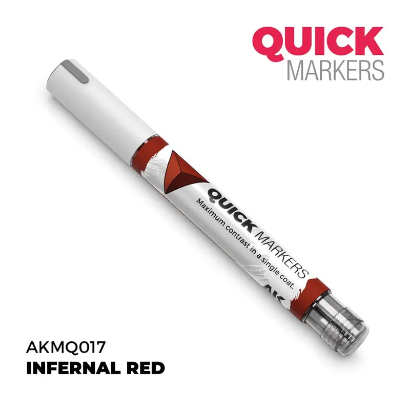 Ak Interactive Mq017 Quick Marker Infernal Red 1