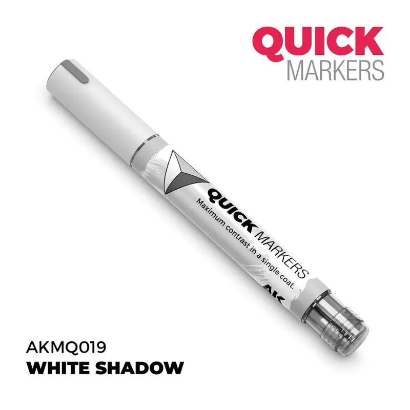 Ak Interactive Mq019 Quick Marker White Shadow 1