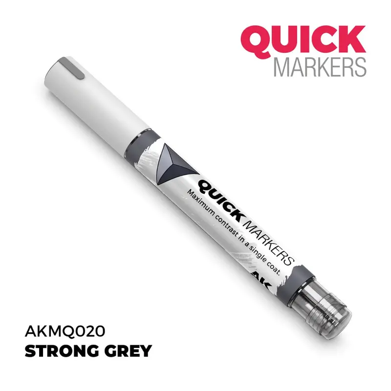 Ak Interactive Mq020 Quick Marker Strong Grey 1